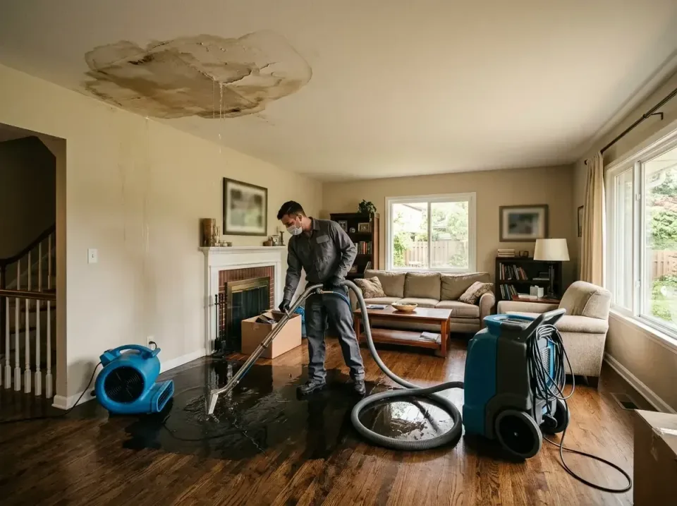 attic-pipe-burst-ceiling-drip-008 — frequently asked questions, Water Damage Restoration & Carpet Care in Vergennes, VT
